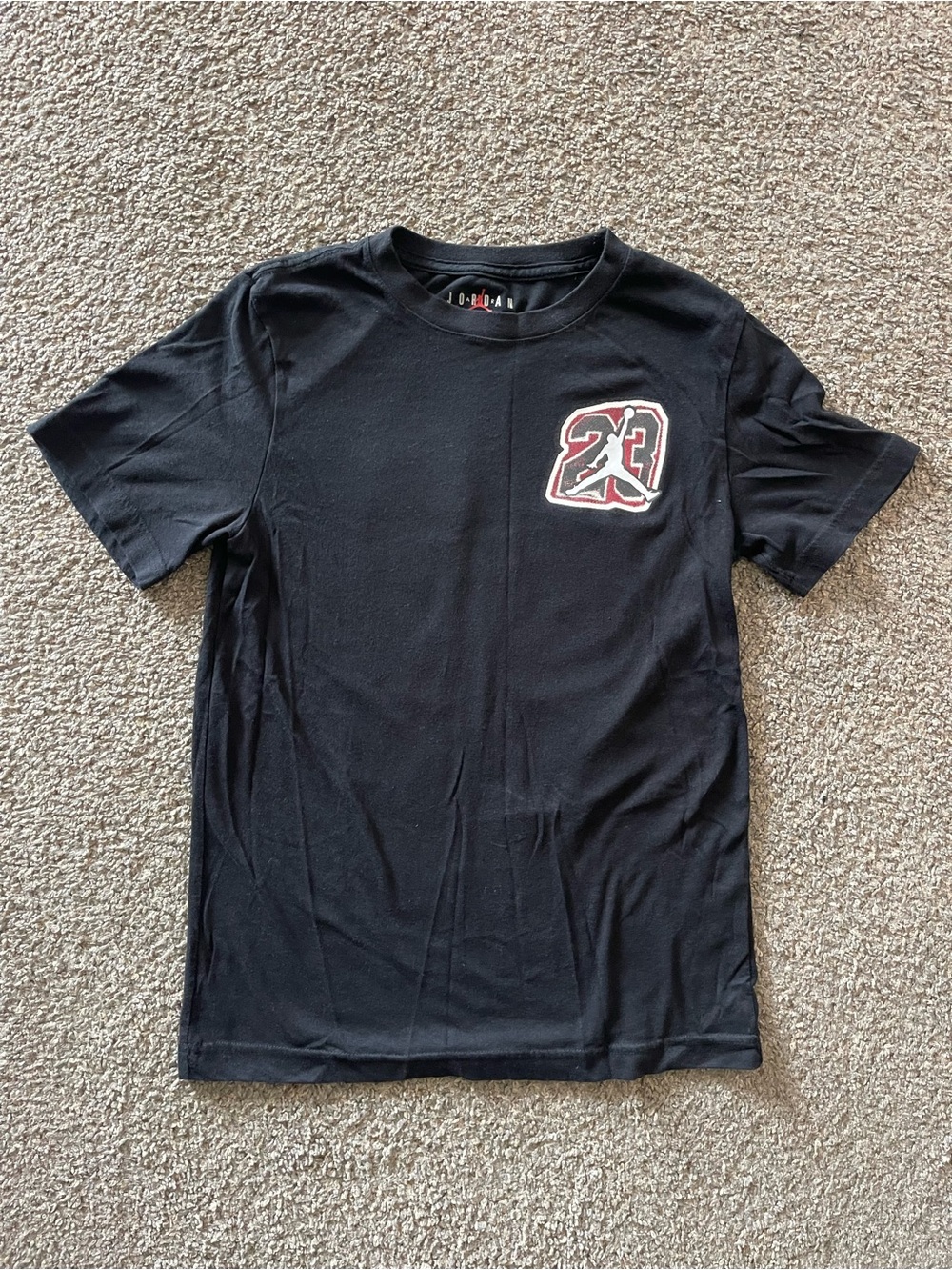 Jordan Boy’s Black Short-Sleeve 23 Logo T-Shirt